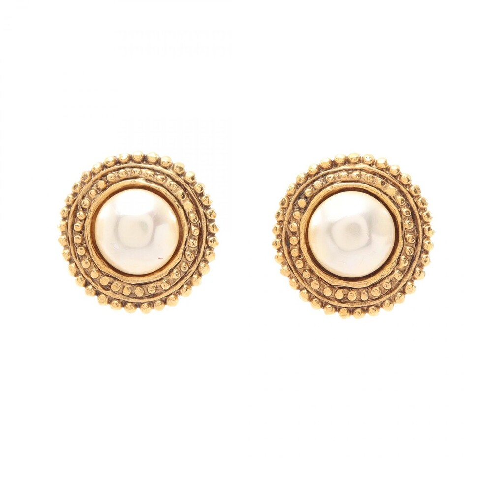 Chanel Earring Gold Plated Artificial #368736C36B